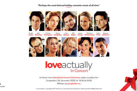 Link til Love Actually in Concert hotellpakke med billetter